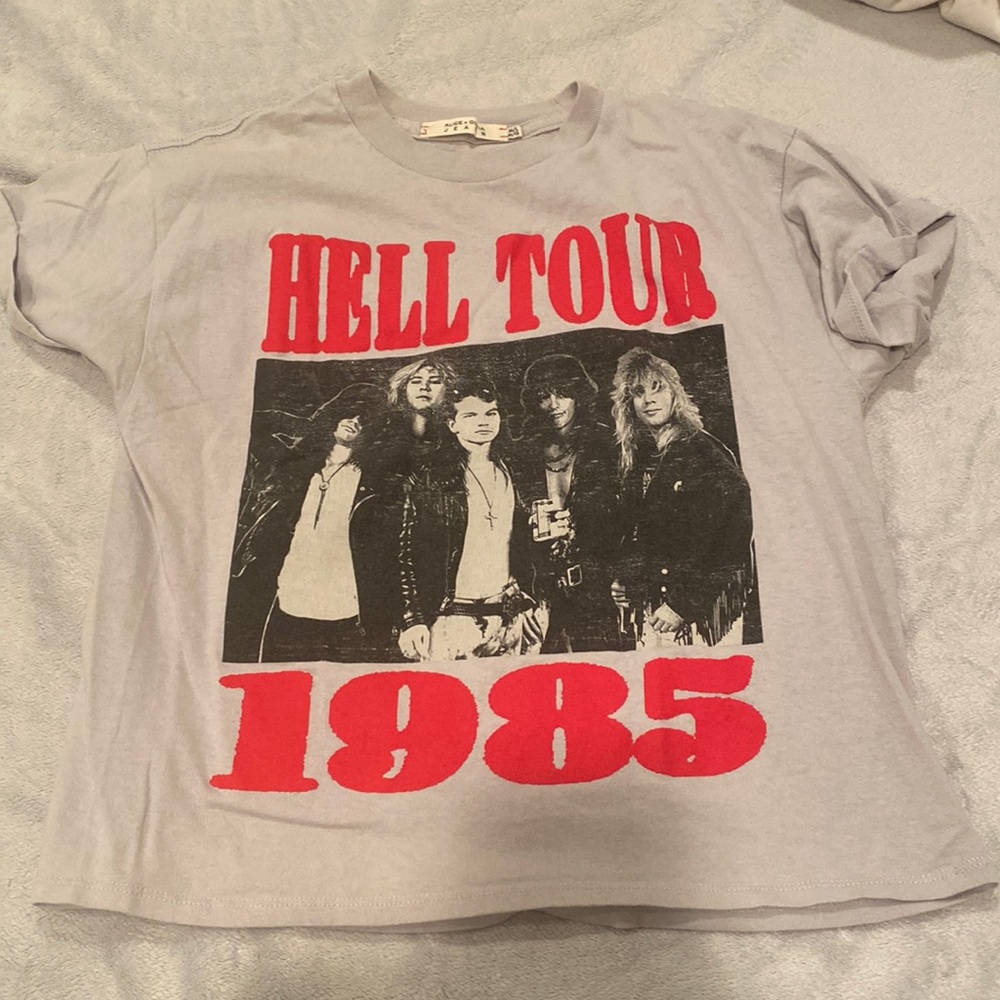 Alice & Olivia Guns and Roses tshirt